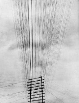 Tina Modotti - Prospettiva con fili elettrici, Messico, 1925